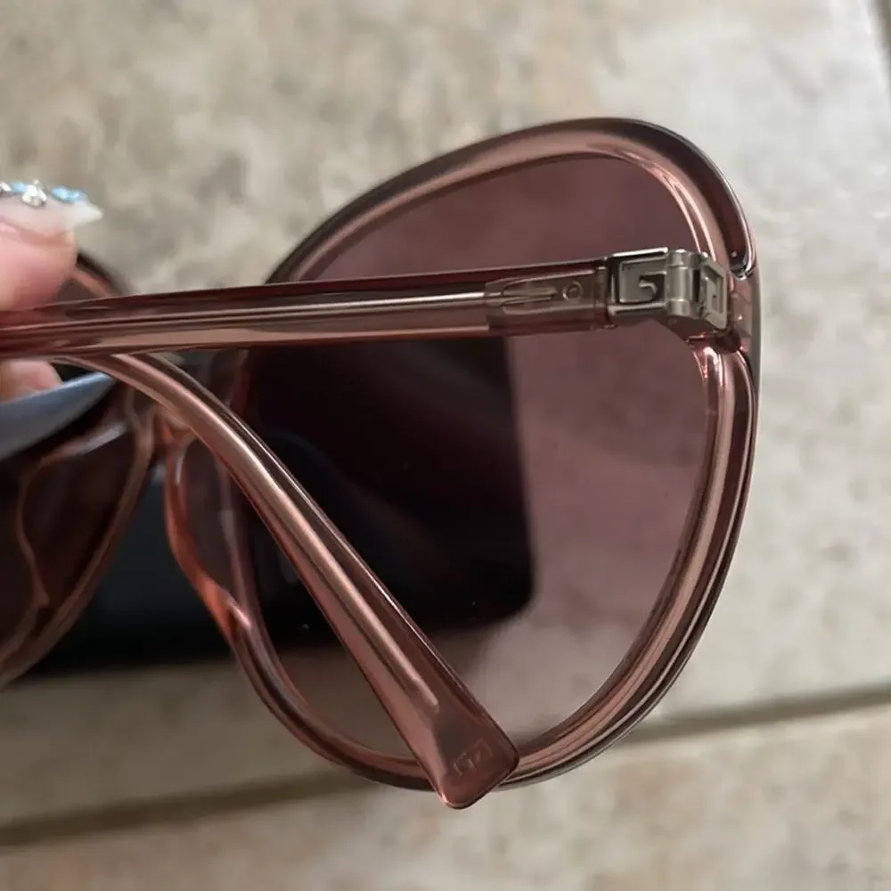 Givenchy Pink Gradient Oval Sunglasses